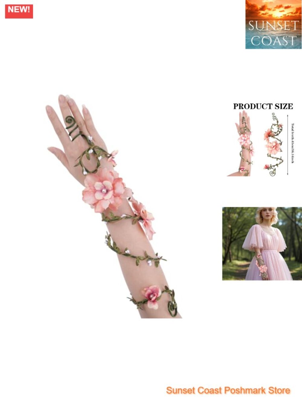 Renaissance Fairy Ivy Arm Wrap Costume Bracelet Elf Nature Cuff